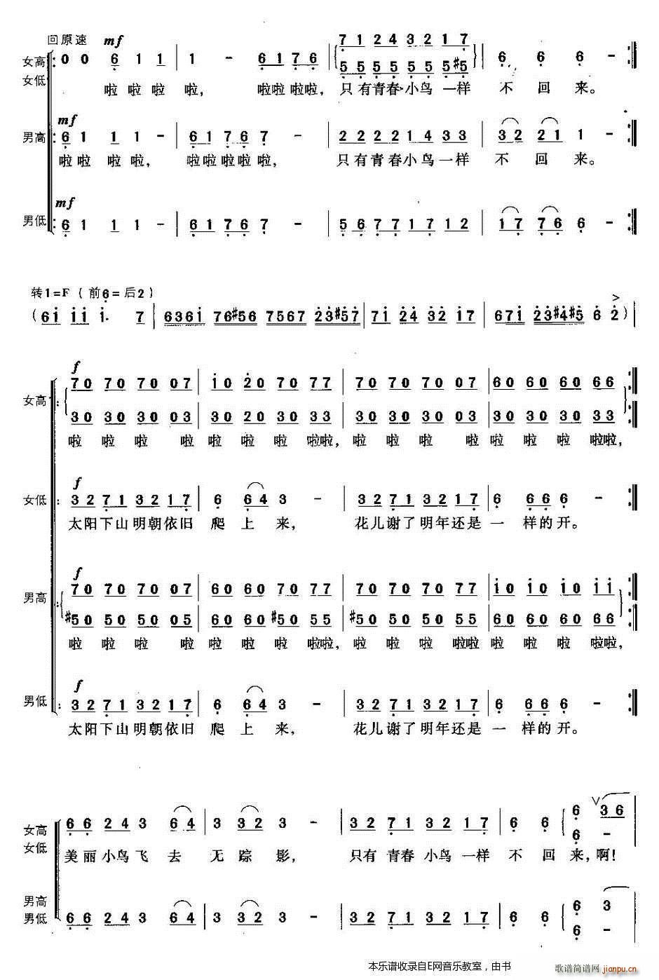 青春舞曲 维吾尔族民歌 混声合唱 2