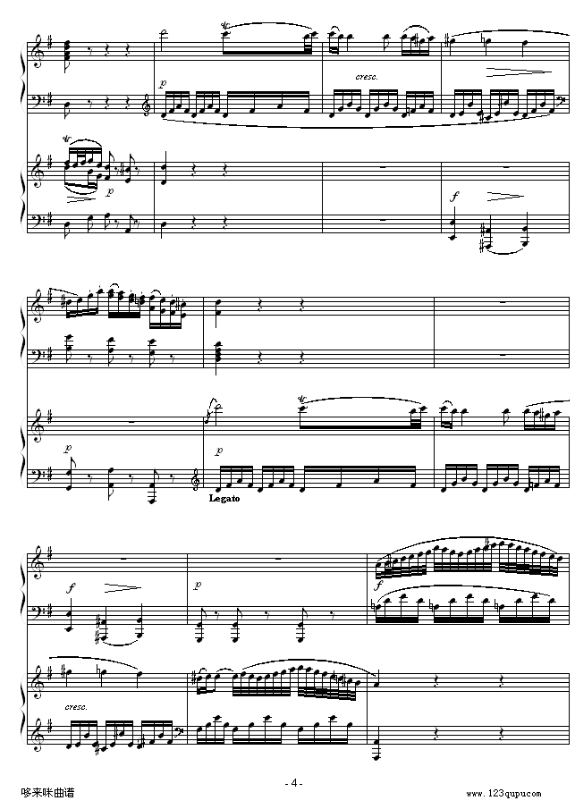 D大调双钢琴奏鸣曲第二乐章-莫扎特 4