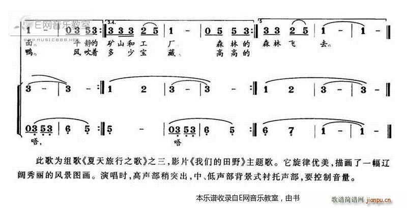 我们的田野 少儿歌曲 合唱 2