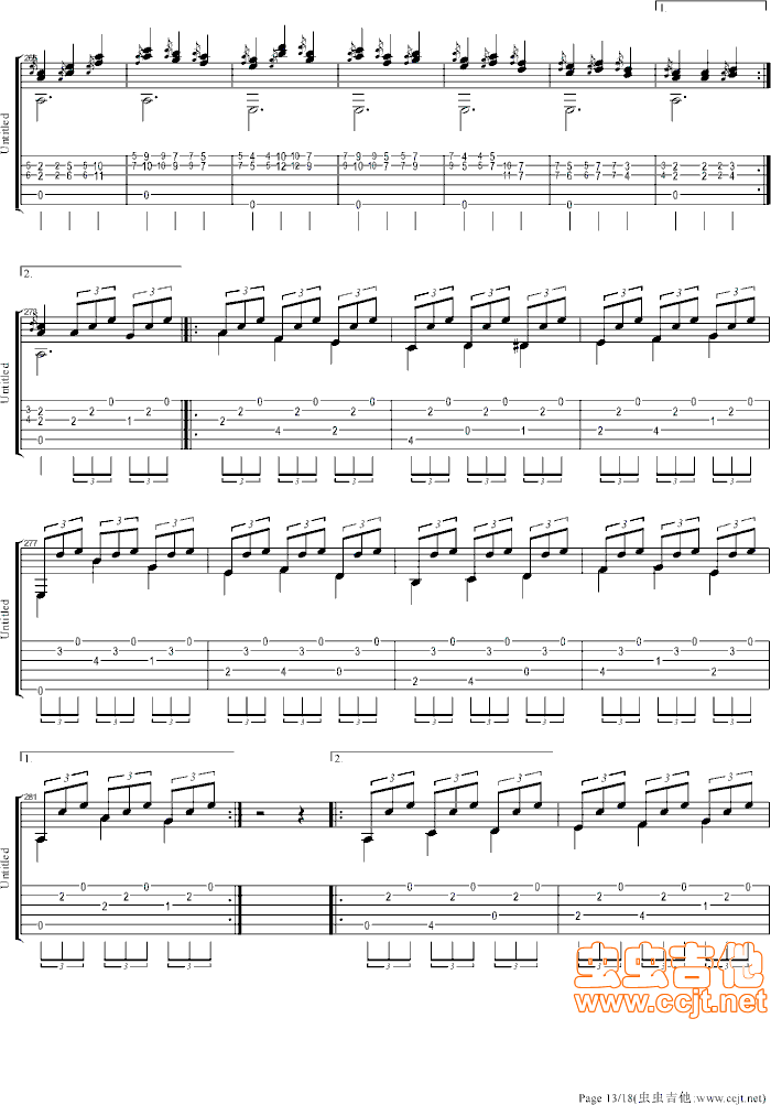 大霍塔舞曲(五字歌谱)13