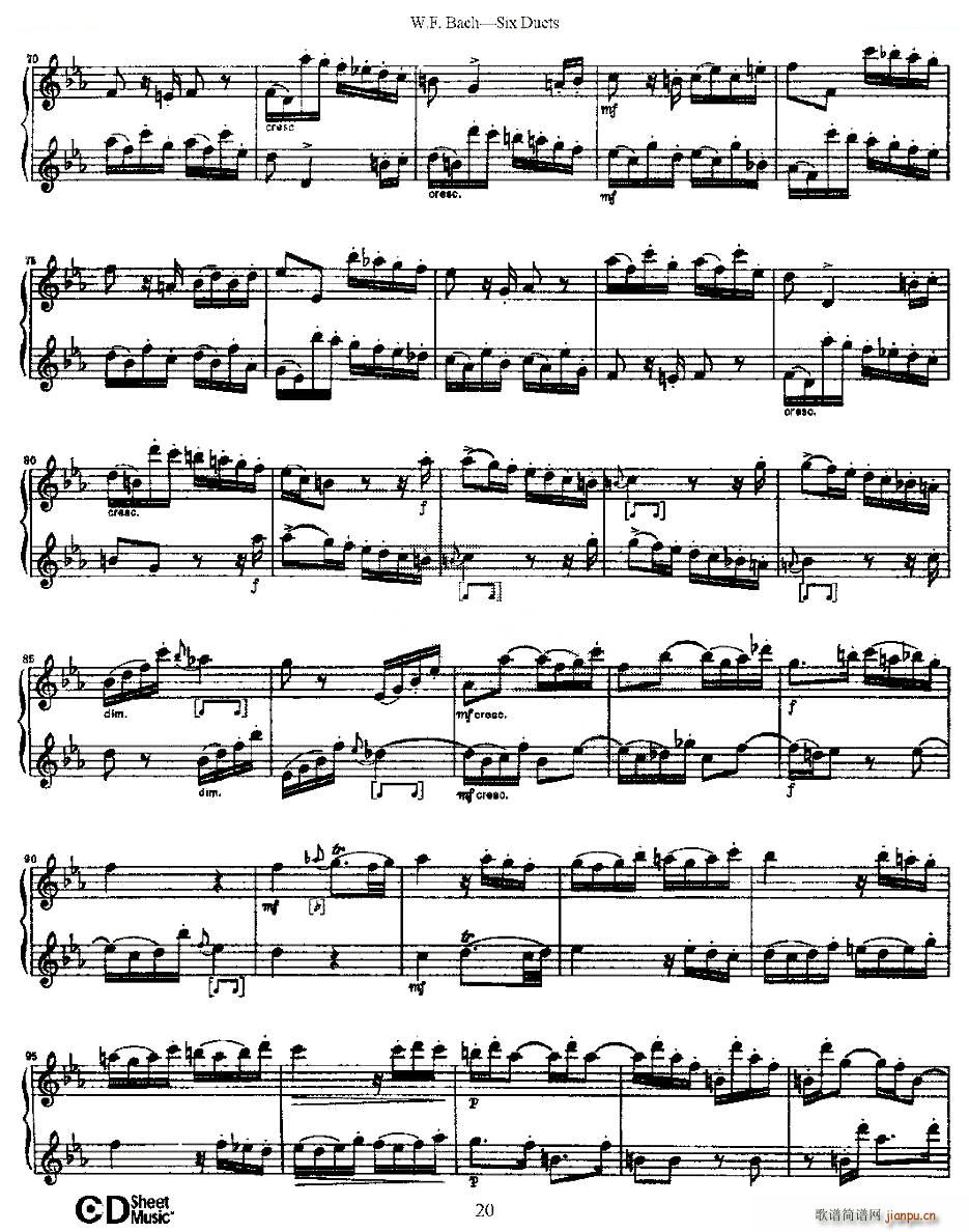Six Duets 之三 六首二重奏练习曲 铜管(总谱)7
