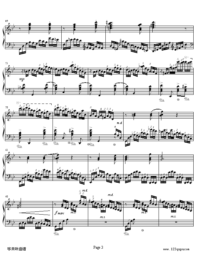 练习曲Op.72No.2考级版-莫什科夫斯基(钢琴谱)3