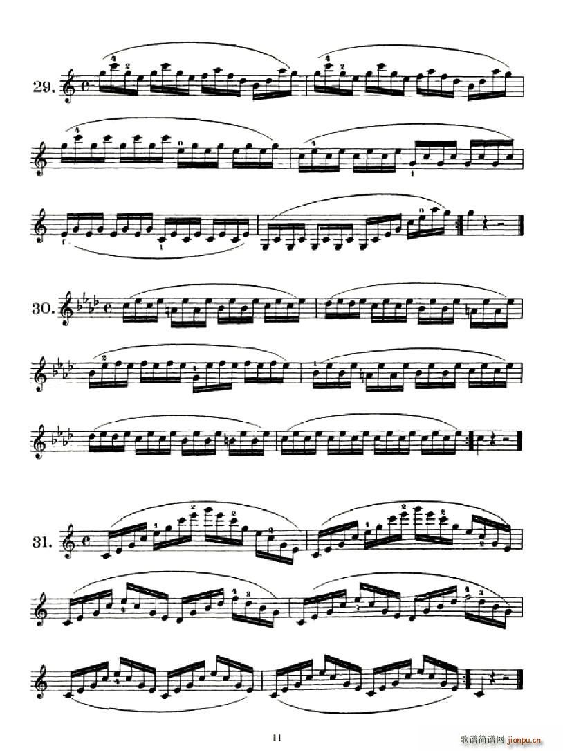 School of Mechanism,Op.74(小提琴谱)11