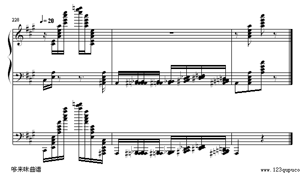 李斯特的帕格尼尼练习曲No.6-李斯特(钢琴谱)17