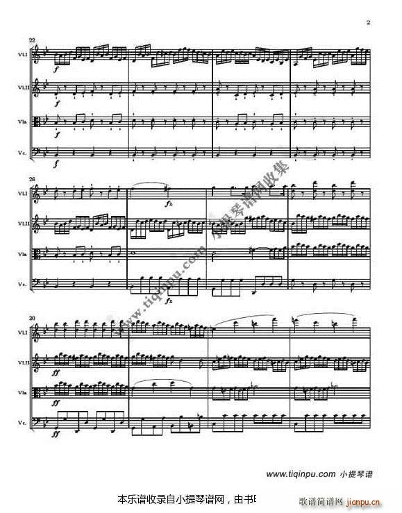 弦乐四重奏 海顿op76 4 2