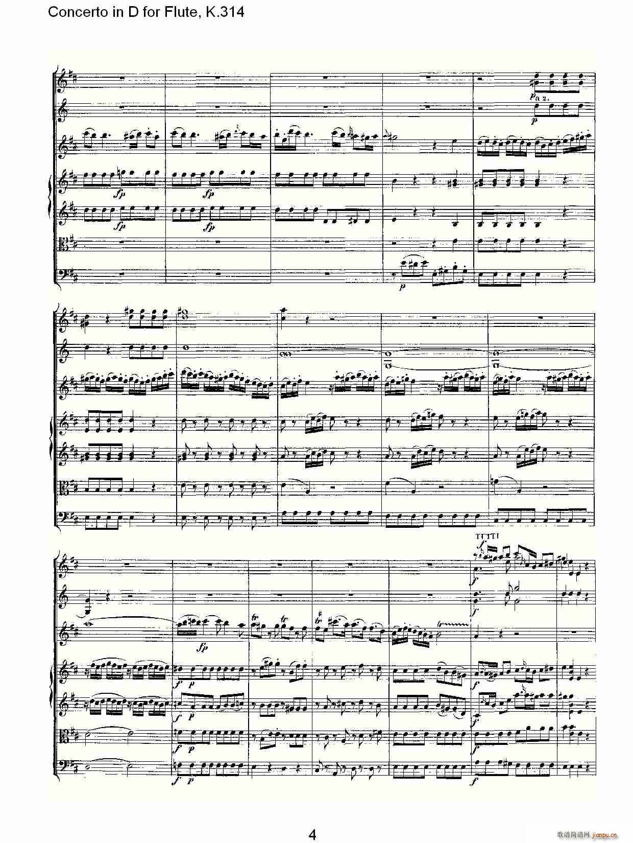 Concerto in D for Flute, K.314 4
