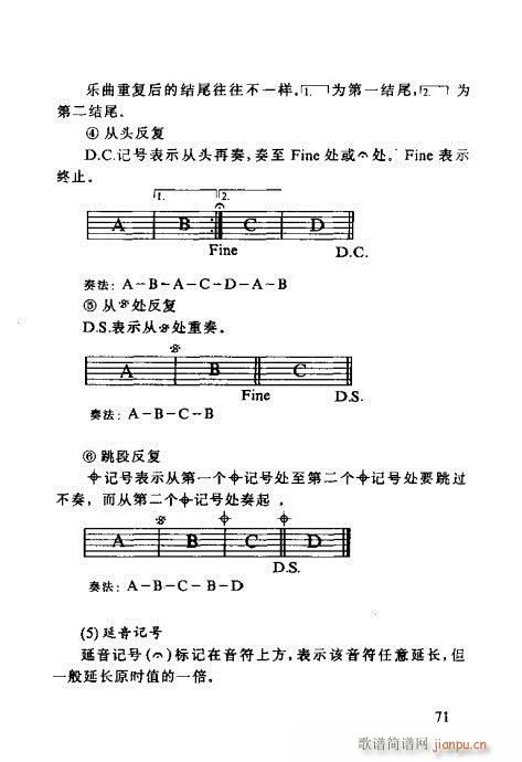 怎样识吉他六线谱60-80(吉他谱)11