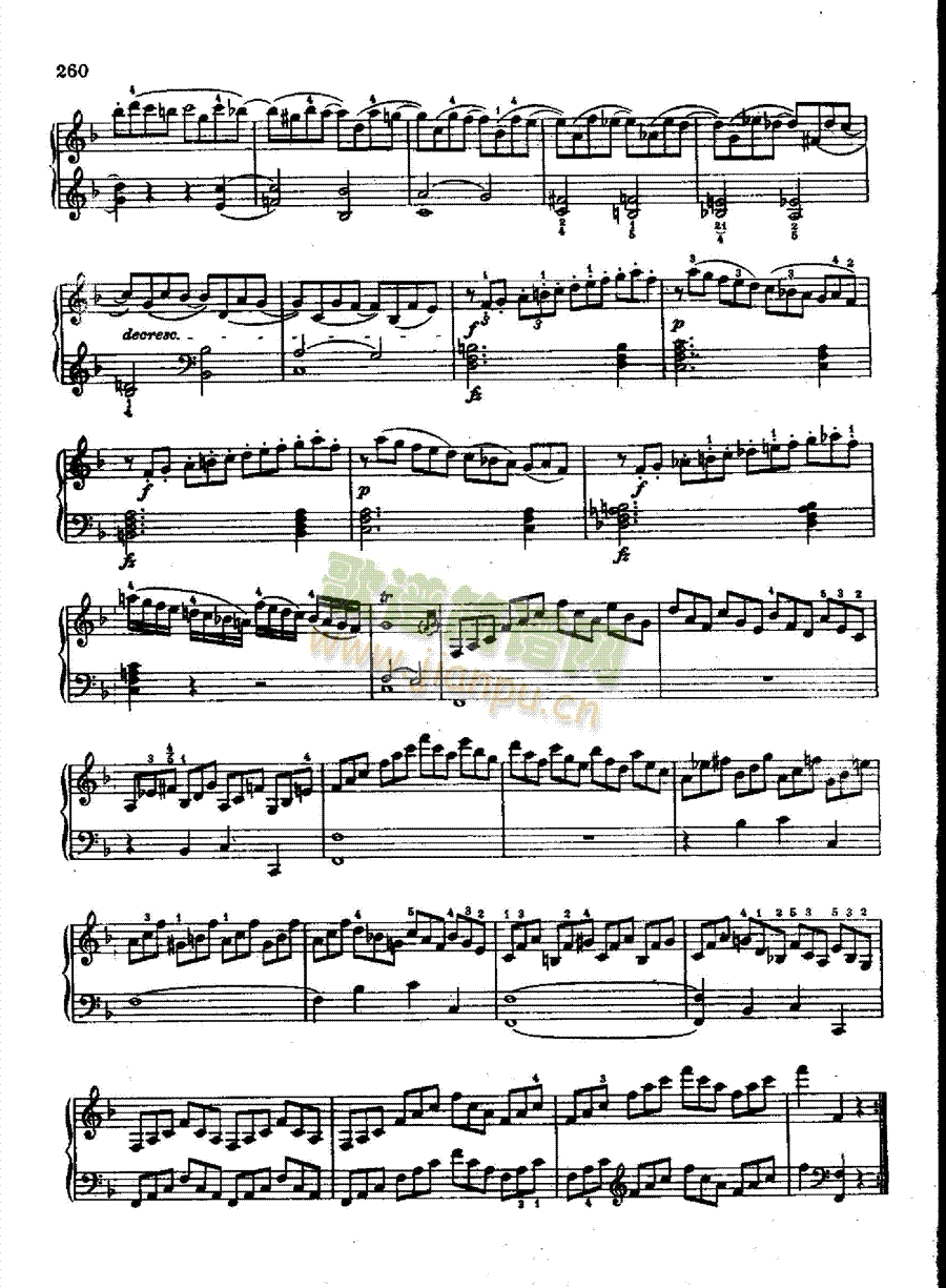 奏鸣曲Nr.533键盘类钢琴(钢琴谱)9