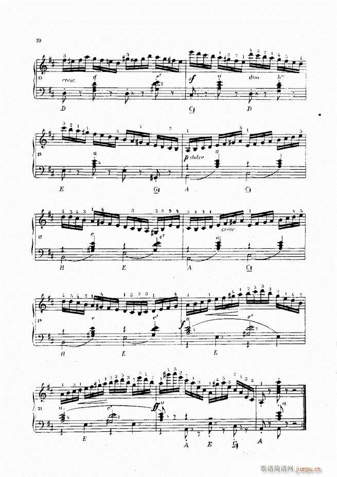 车尔尼手风琴练习曲集 Ⅳ(手风琴谱)10