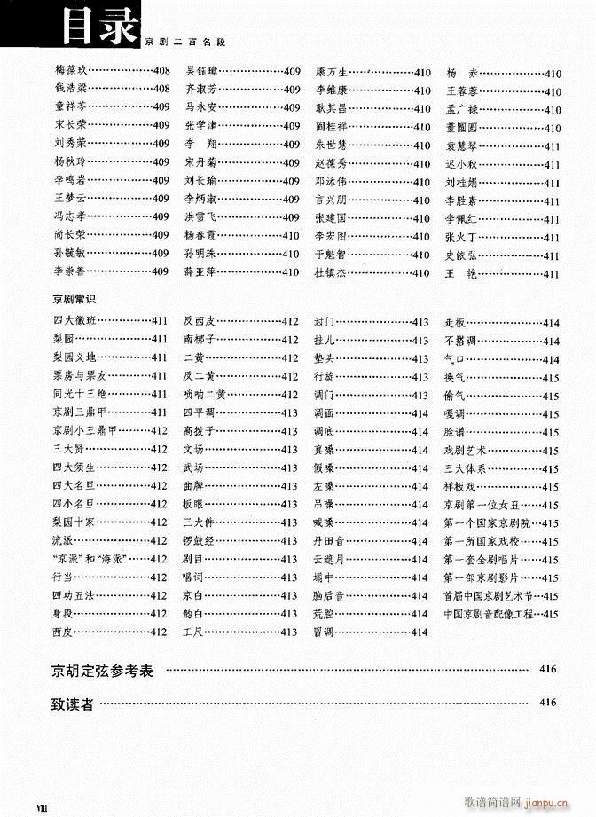 京剧二百名段 唱腔 琴谱 剧情目录前言1 60(京剧曲谱)8