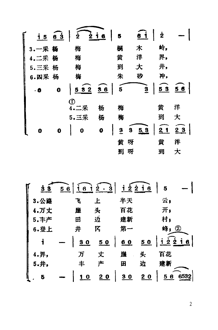 井冈山上采杨梅 2