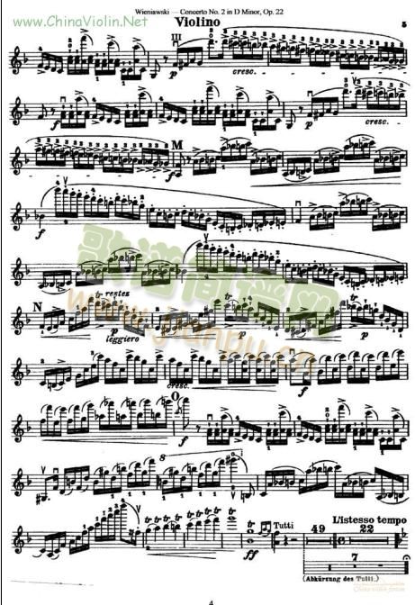 D小调第二协奏曲(小提琴谱)5