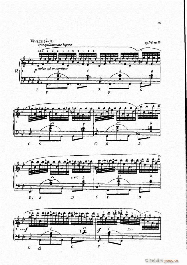 车尔尼手风琴练习曲集 Ⅳ(手风琴谱)45
