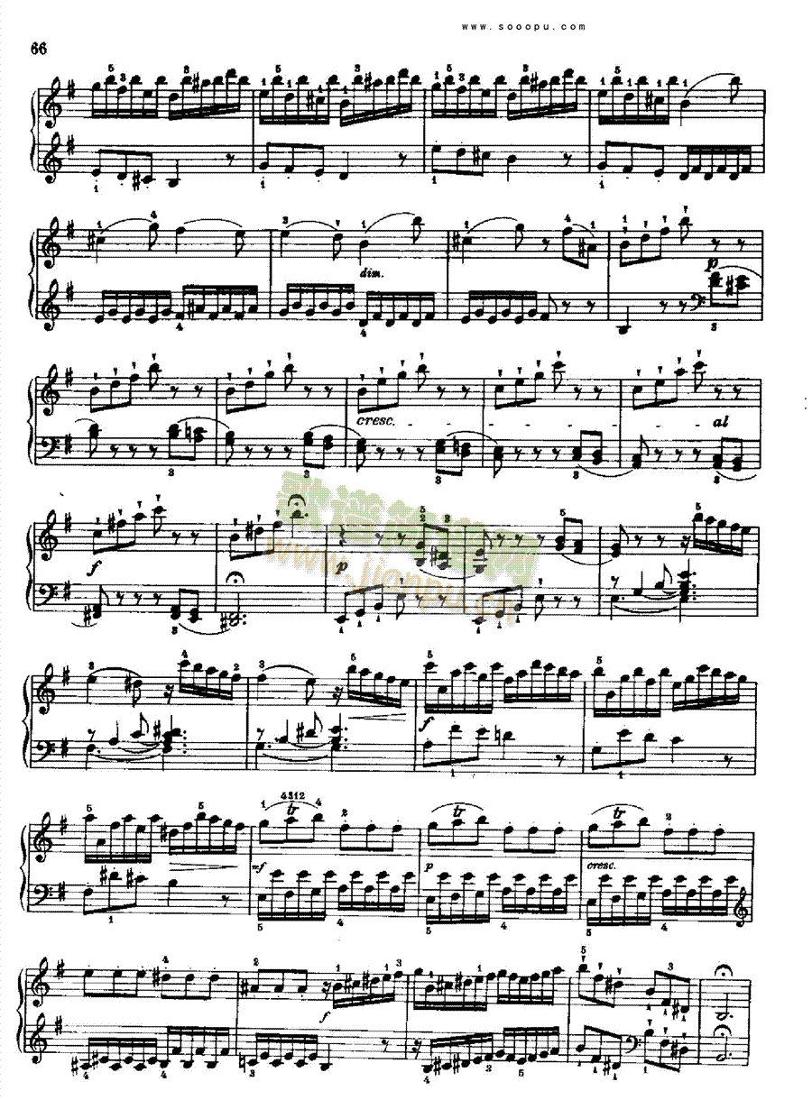 奏鸣曲八1778年出版键盘类钢琴(钢琴谱)3