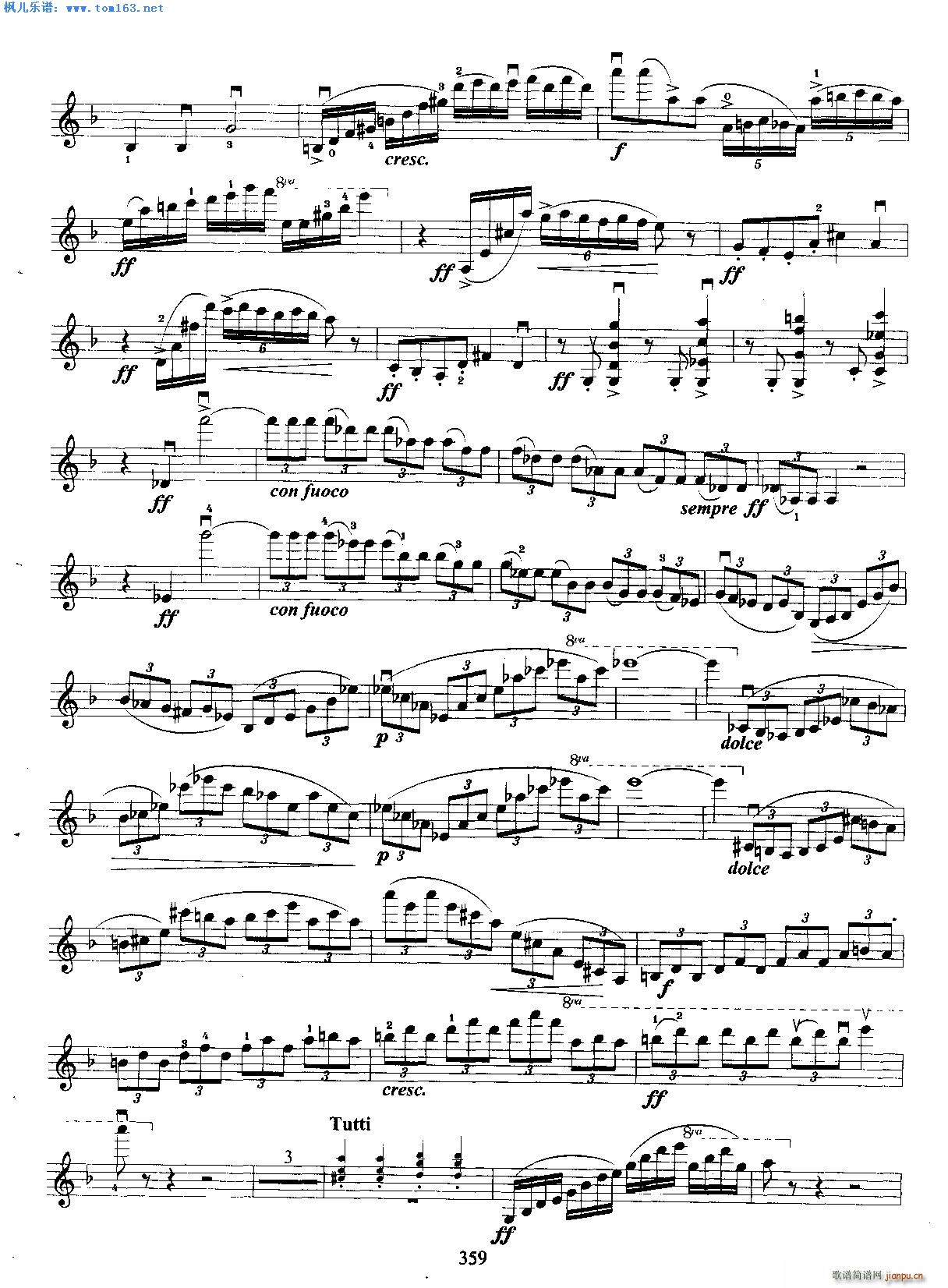 拉罗西班牙交响曲第一乐章(小提琴谱)3