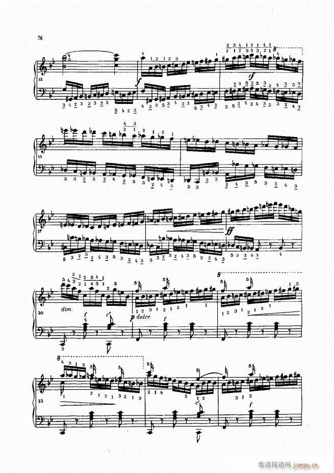 车尔尼手风琴练习曲集 Ⅳ(手风琴谱)56