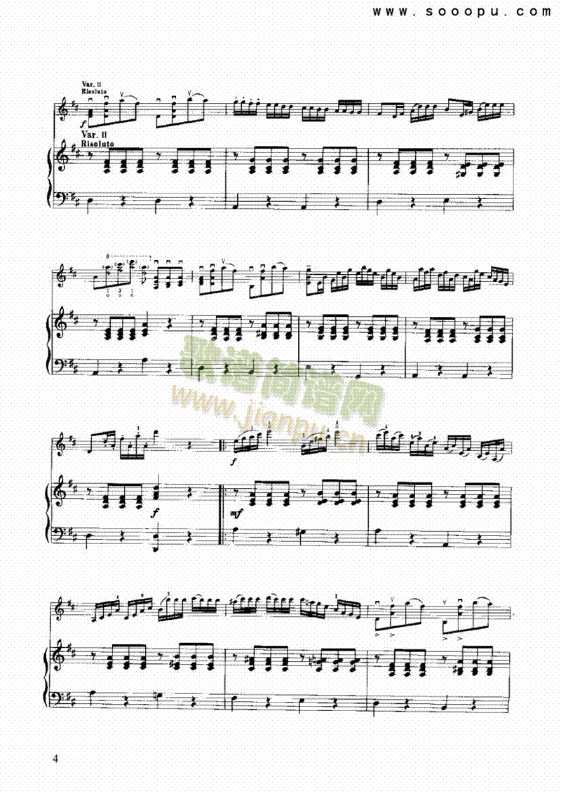贝利尼主题与变奏曲弦乐类小提琴 4