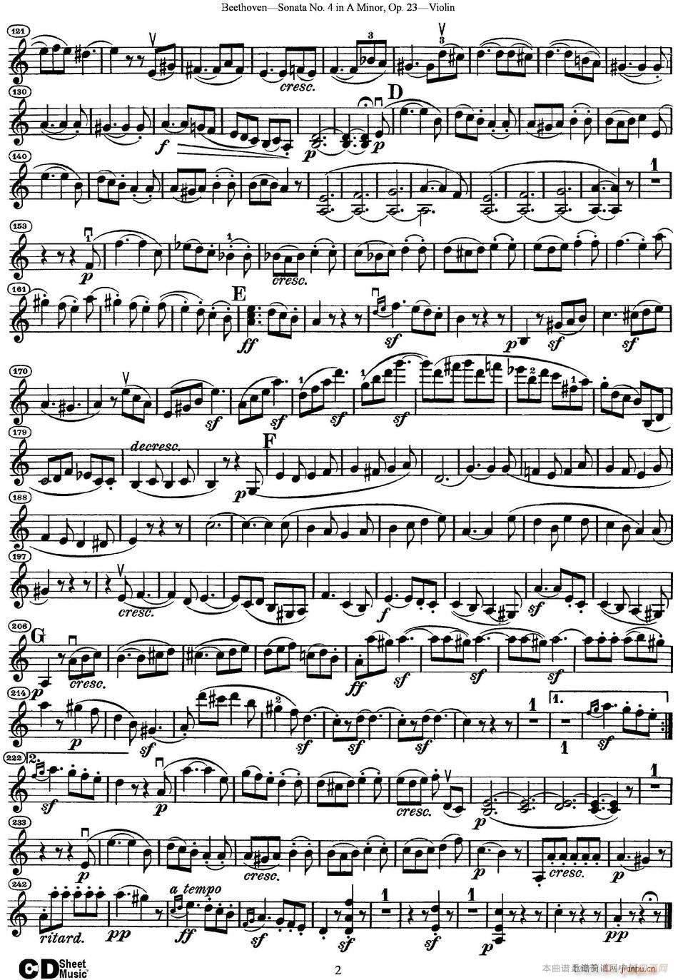 Violin Sonata No 4 in A Minor Op 23 2