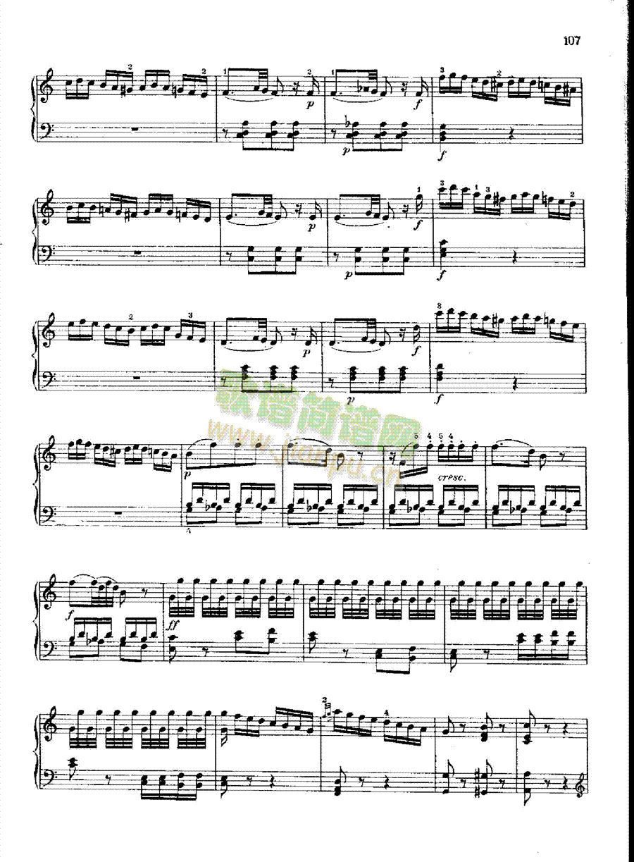 奏鸣曲Nr.309键盘类钢琴(钢琴谱)16