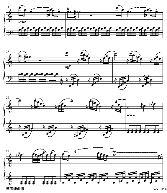 奏鸣曲SonatasK545-莫扎特 2