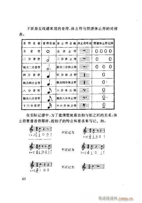 对照速成21-40(九字歌谱)20