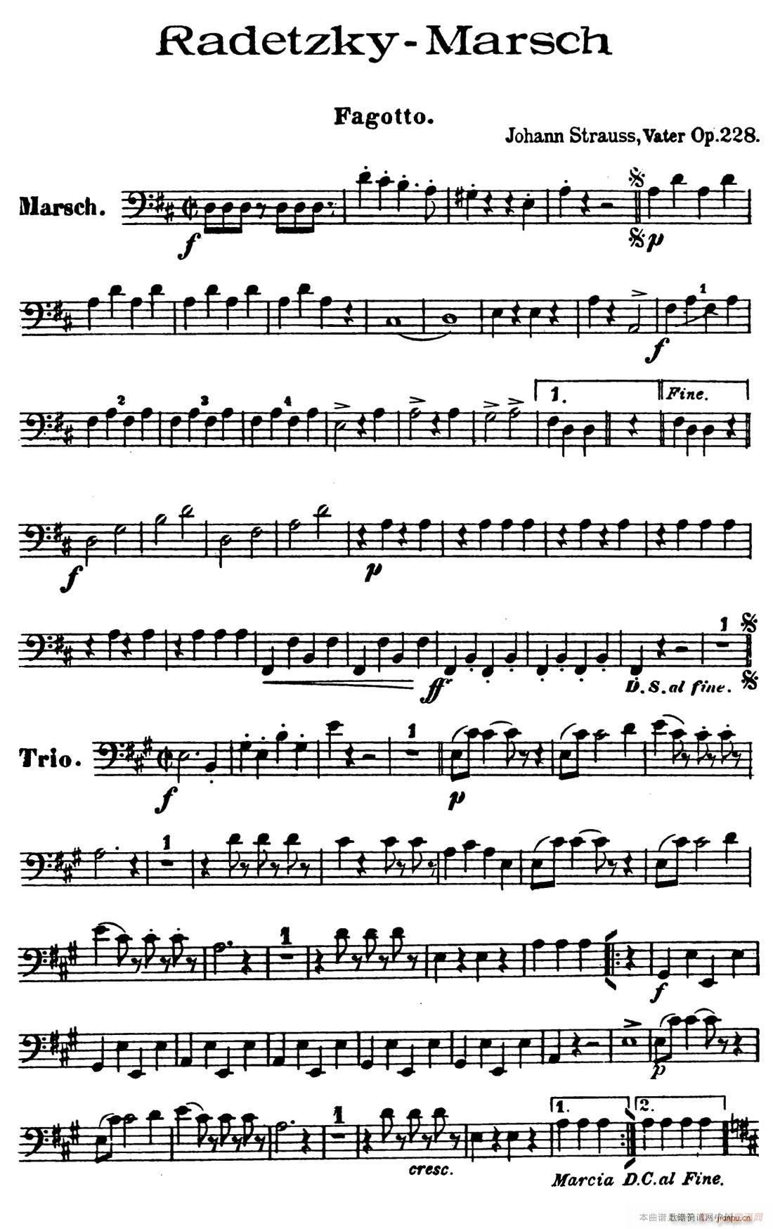 Radetzky Marsch Op 228 木管五重奏(总谱)13