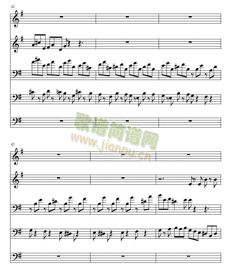 巴赫Ｇ大調(diào)銅管五重奏(總譜)8