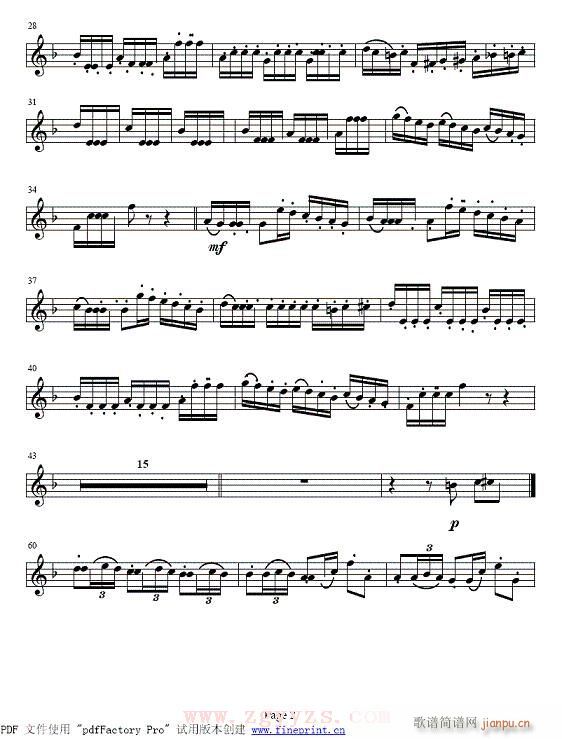 小号-幻想变奏曲(单簧管谱)5