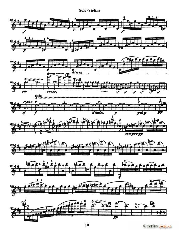 Konzert fur Violine(小提琴谱)19