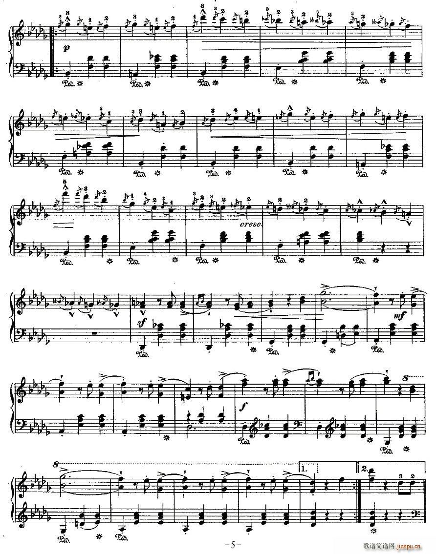 Grande valse brillante，Op.18,No.1(十字及以上)5