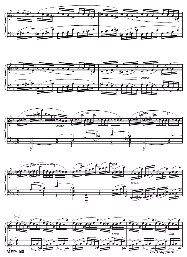 第八练习曲-EtudeOp.10-8-肖邦 4