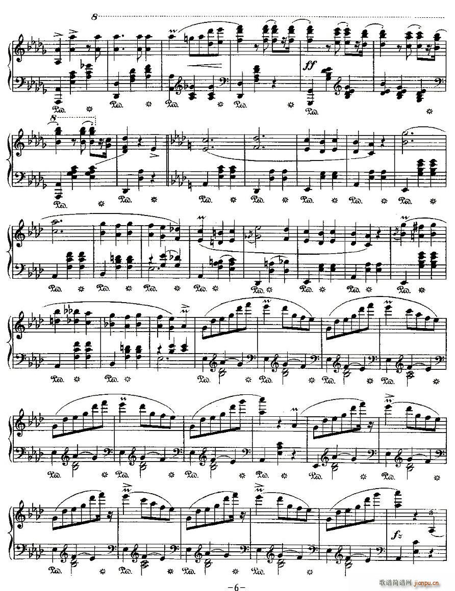 valse brillante，Op.34, No.1(十字及以上)6