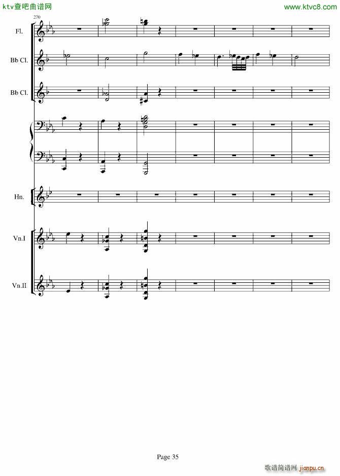 贝多芬的C小调第五命运交响曲(总谱)35