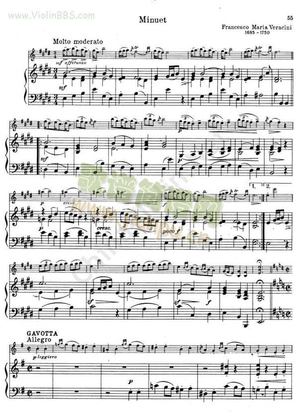 VERACINI钢琴伴奏谱(小提琴谱)1
