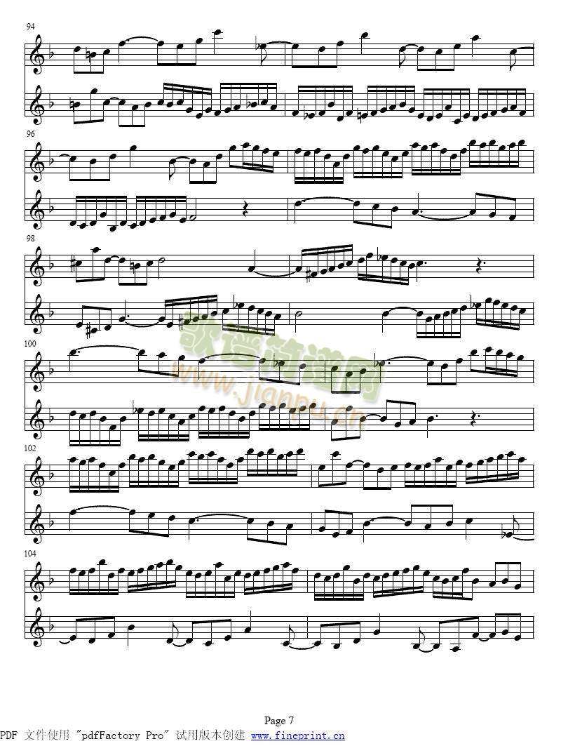 d小调两支小提琴协奏曲1-7(其他)7