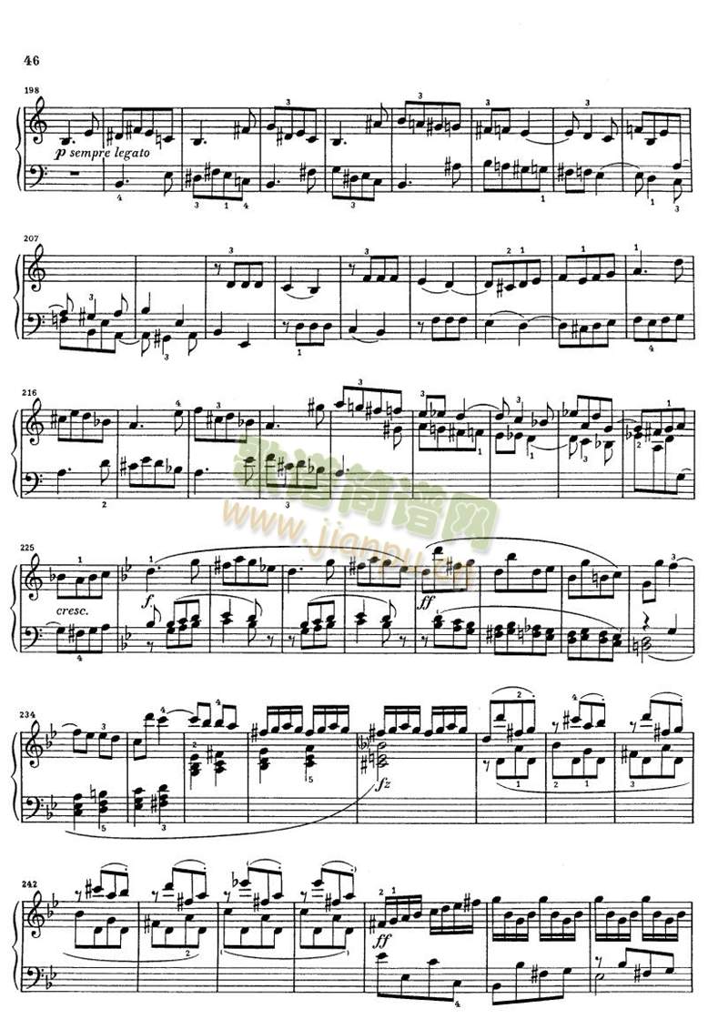 克莱门蒂g小调钢琴奏鸣曲17-23 4