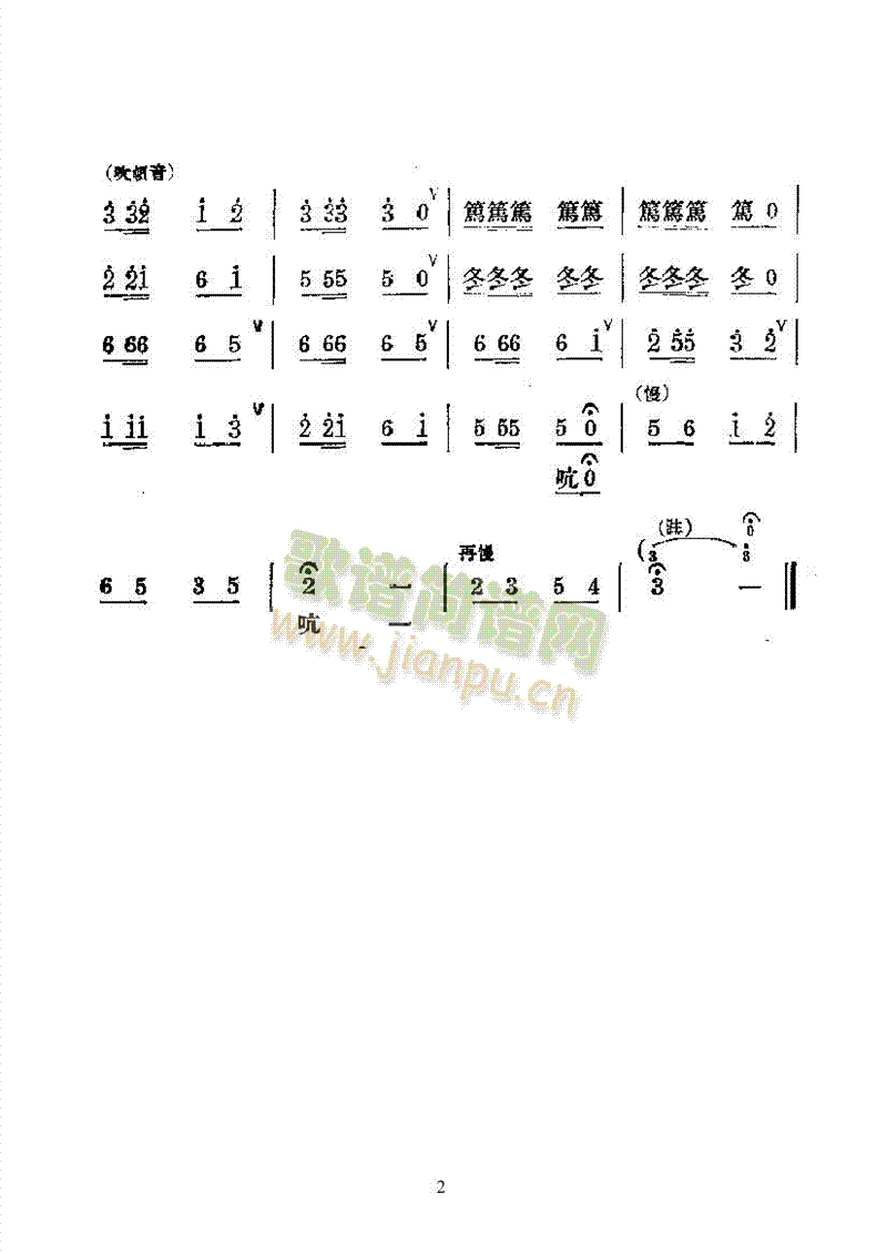 西宫古笛—国乐合奏曲乐队类民乐合奏 2