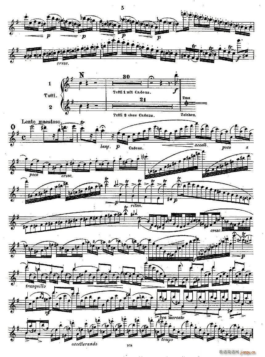 Concertstück . Op. 3. - flute part only(十字及以上)5