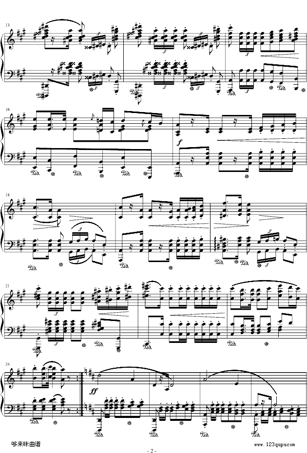 波兰军队舞曲-Op.40No.1-肖邦 2