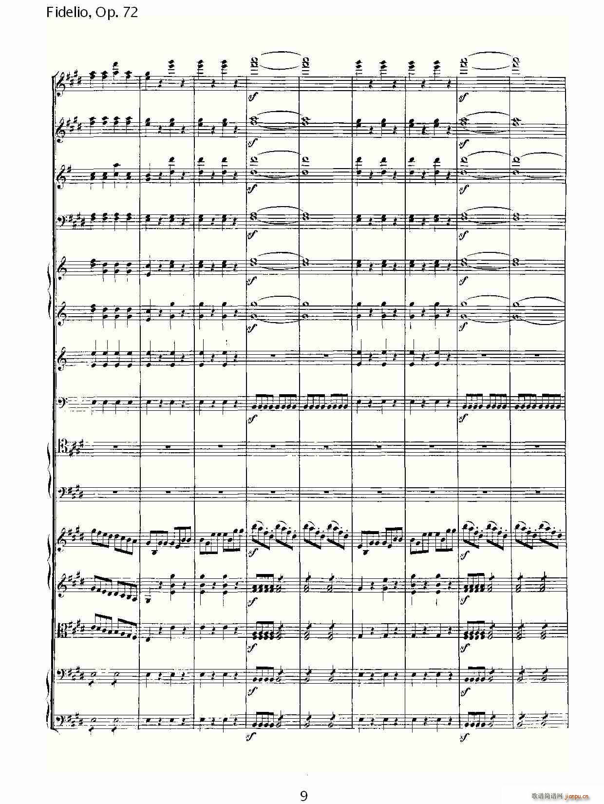Fidelio，Op.72(十字及以上)9
