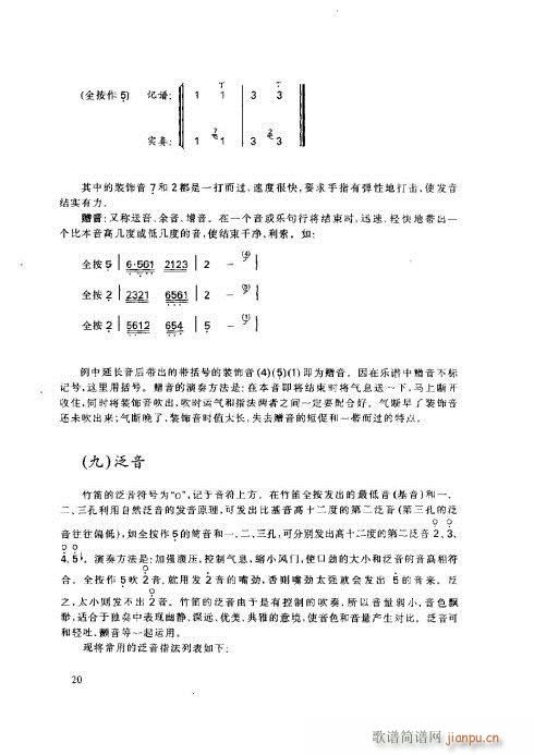 笛子基本教程16-20页(笛箫谱)5