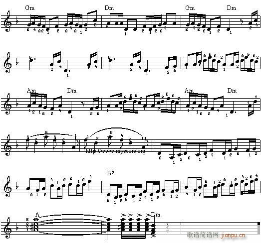 电子琴-赛马(单簧管谱)3