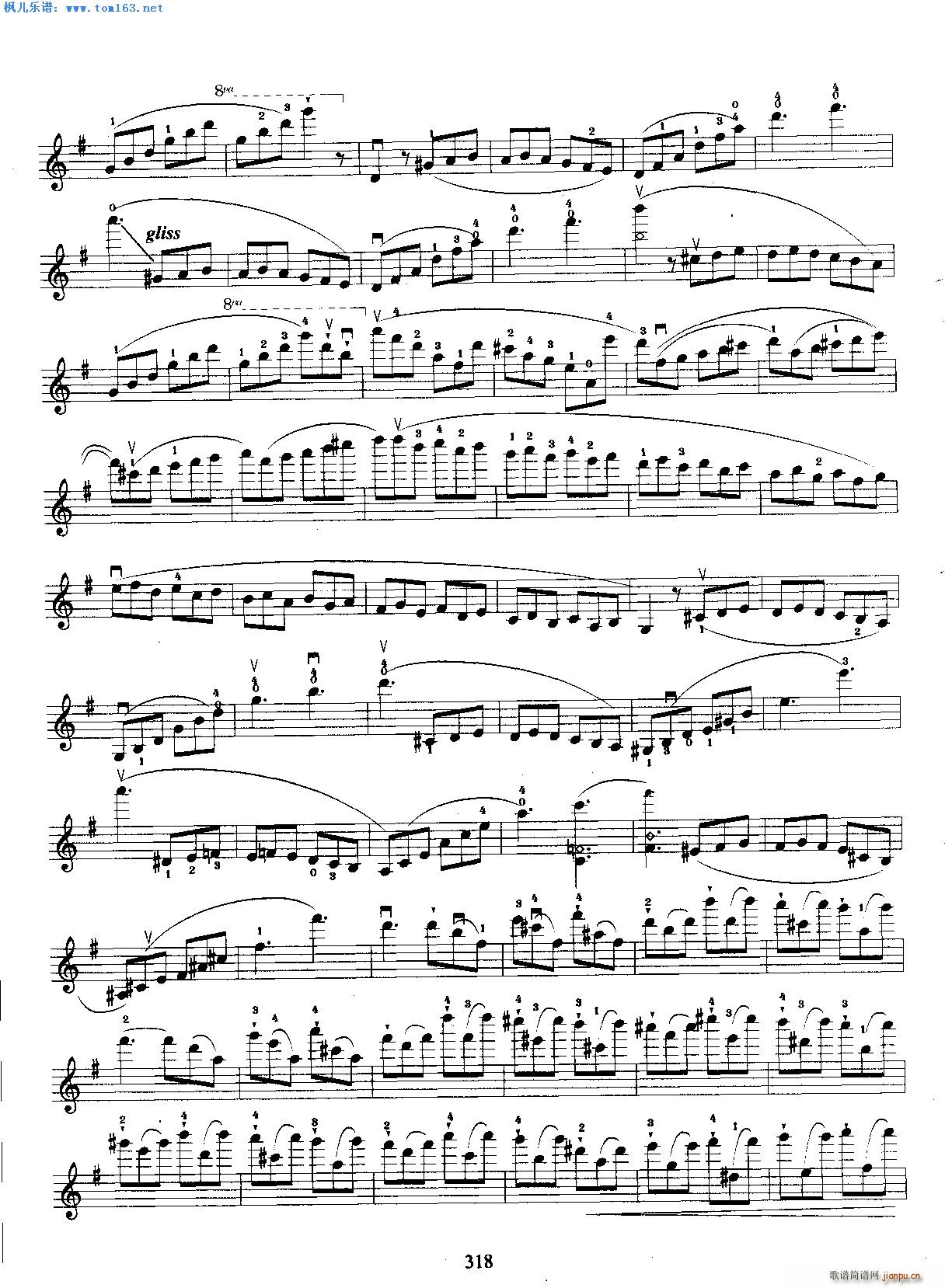 维尼亚夫斯基谐谑塔兰泰拉(小提琴谱)11