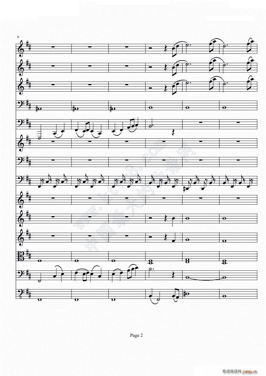 b小调小提琴协奏曲第一乐章 第一部分共二部分 2