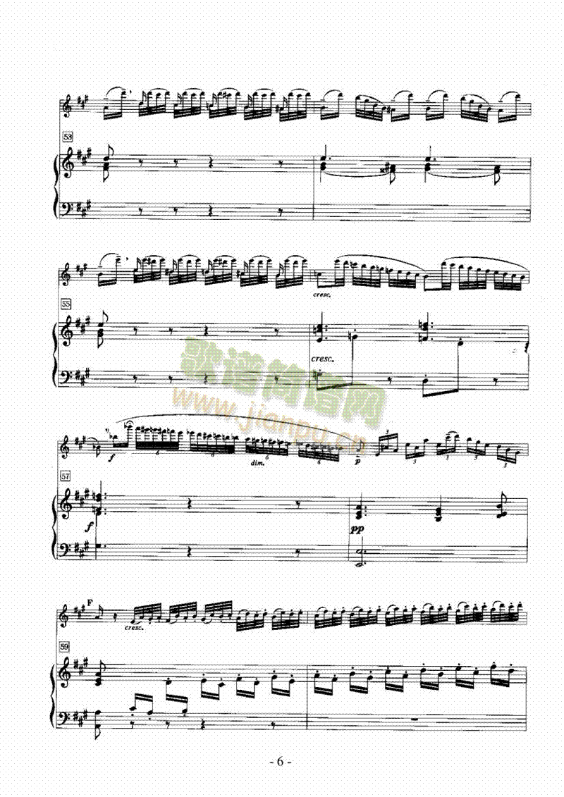 柔板与变奏管乐类长笛(其他乐谱)6