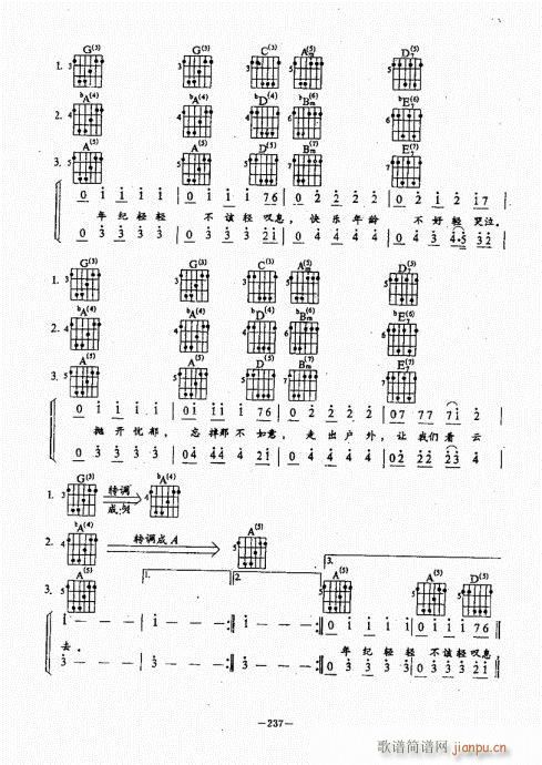 民谣吉他经典教程221-260(吉他谱)17