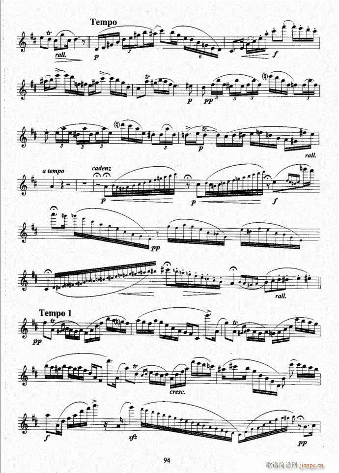 长笛考级教程61-100(笛箫谱)34