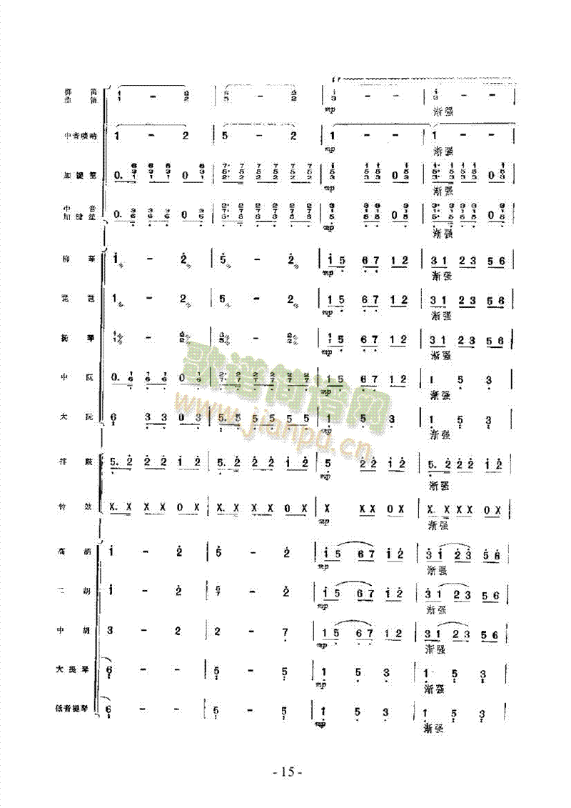 三十里鋪樂隊(duì)類民樂合奏(其他樂譜)15