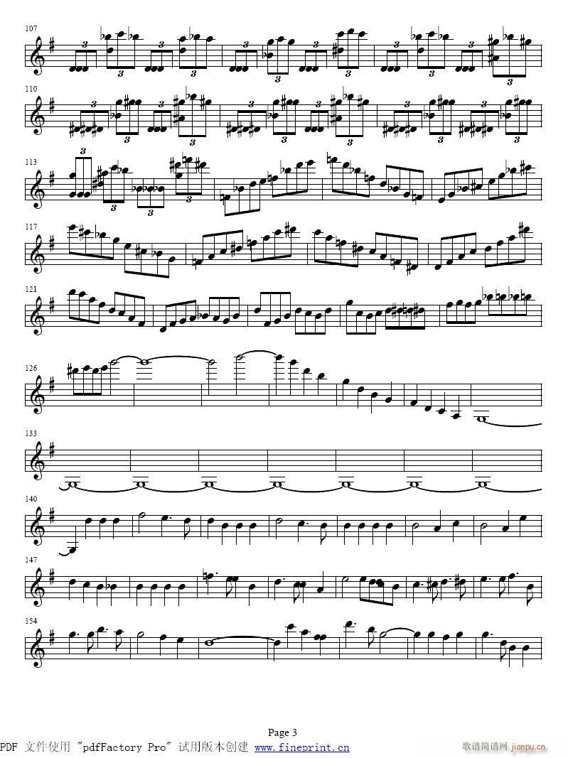 贝多芬e小调小提琴协奏曲1-5提琴(小提琴谱)3