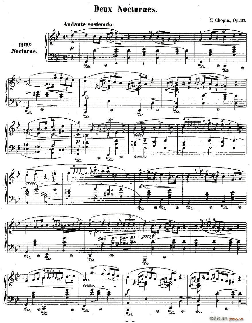 g小调夜曲Op.37－1(十字及以上)1